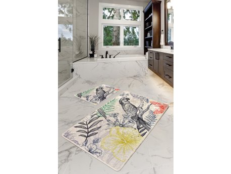 L`ESSENTIEL MAISON Set 2 prostirke za kupatilo Parrot