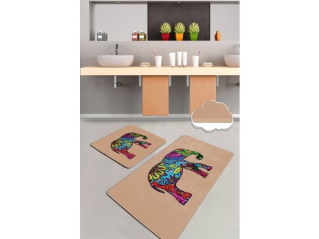 L`ESSENTIEL MAISON Set 2 prostirke za kupatilo Olifant Beige