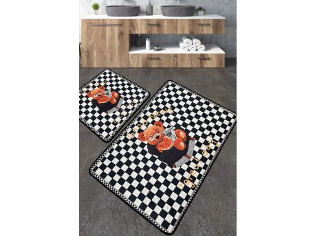 L`ESSENTIEL MAISON Set 2 prostirke za kupatilo Newspaper