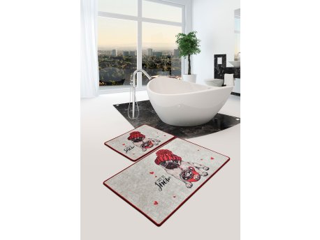 L`ESSENTIEL MAISON Set 2 prostirke za kupatilo Let It Snow