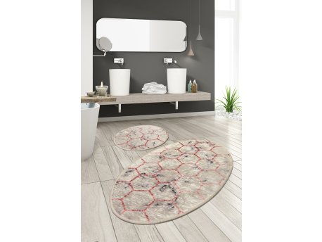 L`ESSENTIEL MAISON Set 2 prostirke za kupatilo Honeycomb