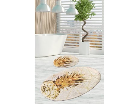 L`ESSENTIEL MAISON Set 2 prostirke za kupatilo Gold Pine