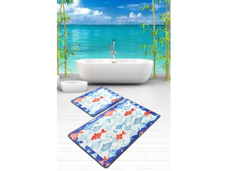 L`ESSENTIEL MAISON Set 2 prostirke za kupatilo Finny Frame