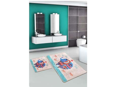 L`ESSENTIEL MAISON Set 2 prostirke za kupatilo Etnic Rectangle