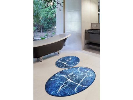 L`ESSENTIEL MAISON Set 2 prostirke za kupatilo Denim