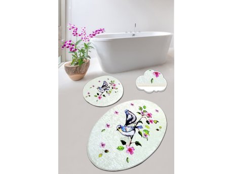 L`ESSENTIEL MAISON Set 2 prostirke za kupatilo Bird Nest