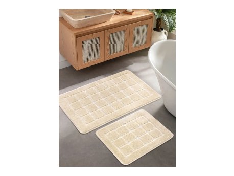 L`ESSENTIEL MAISON Set 2 prostirke za kupatilo Kareli Cream