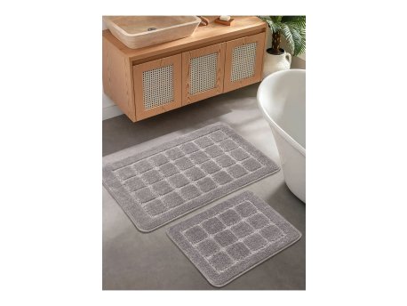 L`ESSENTIEL MAISON Set 2 prostirke za kupatilo Kareli Grey