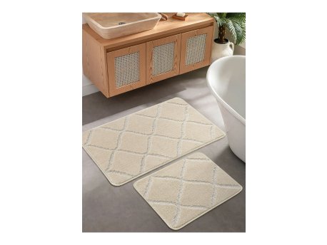 L`ESSENTIEL MAISON Set 2 prostirke za kupatilo Cizgili Cream