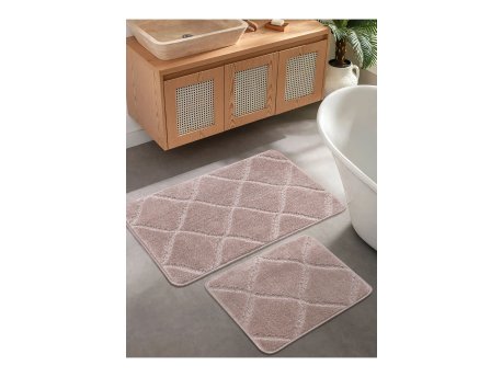 L`ESSENTIEL MAISON Set 2 prostirke za kupatilo Cizgili Mink