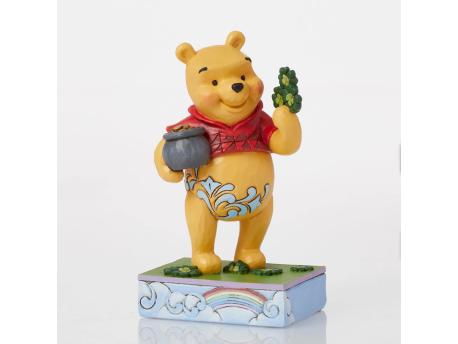 JIM SHORE Lucky Old Bear Winnie The Pooh With Clover