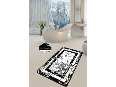 L`ESSENTIEL MAISON Prostirka za kupatilo Marmor Black (80 x 100)