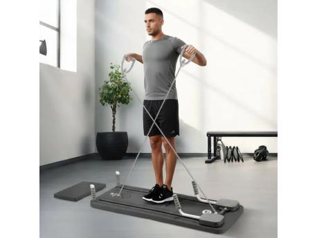 ModernHome Visenamenska pilates reformer daska, sklopiva, sa LCD ekranom i ekspanzerima