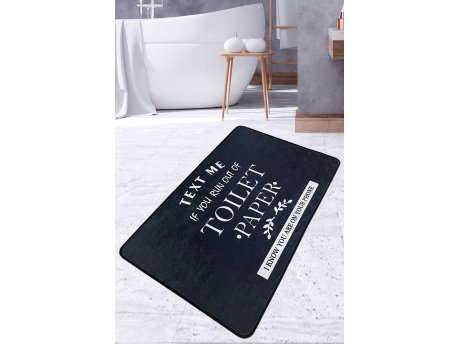 L`ESSENTIEL MAISON Prostirka za kupatilo Toilet Black