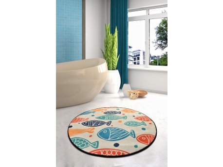 L`ESSENTIEL MAISON Prostirka za kupatilo Fish Djt Colourful (100)