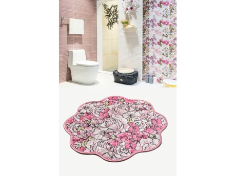 L`ESSENTIEL MAISON Prostirka za kupatilo Rosa Shape (100 cm) Pink