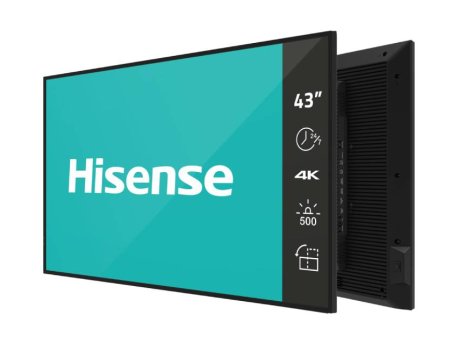 Hisense 43DM66D 4K UHD 500 nita Digital Signage Display - 24/7 Operation OUTLET