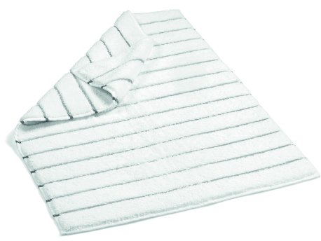 L`ESSENTIEL MAISON Prostirka za kupatilo Striped Terry White Dark Grey