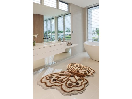 L`ESSENTIEL MAISON Prostirka za kupatilo Kelebek Brown