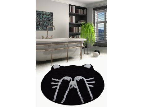 L`ESSENTIEL MAISON Prostirka za kupatilo Shy Cat Black