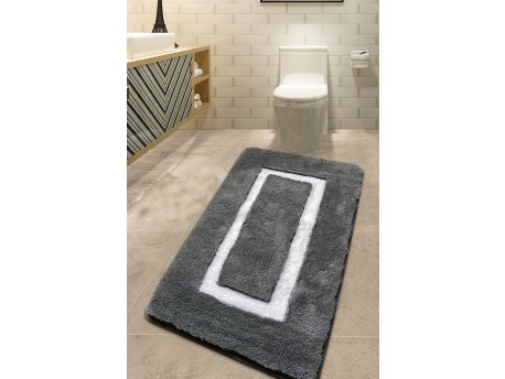 L`ESSENTIEL MAISON Prostirka za kupatilo Quadrato Frame Anthracite