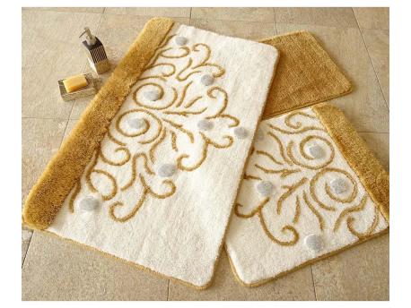 L`ESSENTIEL MAISON Set 3 prostirke za kupatilo Yekta Gold