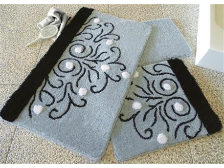 L`ESSENTIEL MAISON Set 3 prostirke za kupatilo Yekta Grey