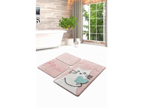 L`ESSENTIEL MAISON Set 3 prostirke za kupatilo Kedicik Pink