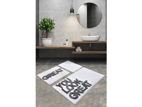 L`ESSENTIEL MAISON Set 3 prostirke za kupatilo Great White