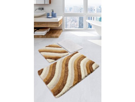L`ESSENTIEL MAISON Set 3 prostirke za kupatilo Colorful Beige