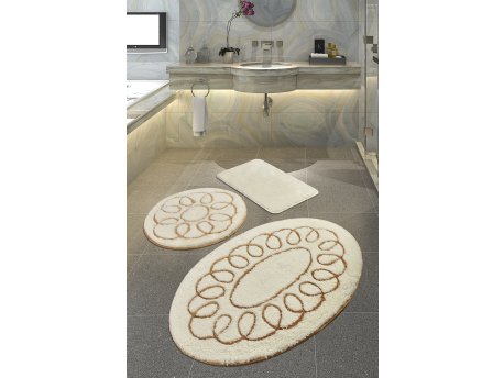 L`ESSENTIEL MAISON Set 3 prostirke za kupatilo Safir Ecru