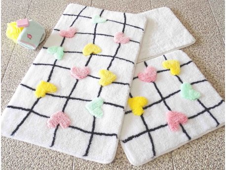 L`ESSENTIEL MAISON Set 3 prostirke za kupatilo Kalbim Multicolor