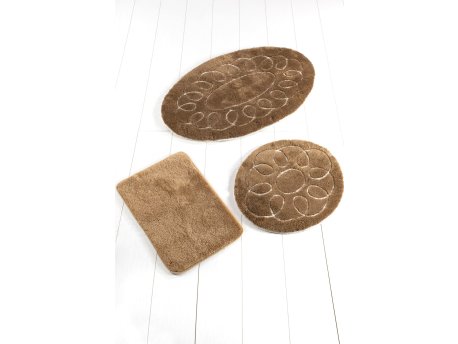 L`ESSENTIEL MAISON Set 3 prostirke za kupatilo Safir Coffee