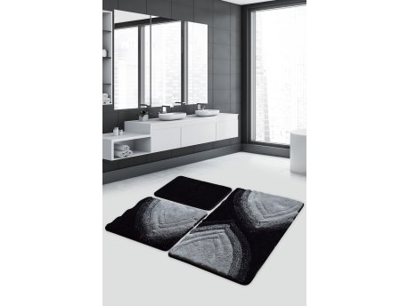 L`ESSENTIEL MAISON Set 3 prostirke za kupatilo Stella Anthracite