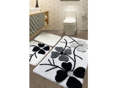 L`ESSENTIEL MAISON Set 3 prostirke za kupatilo Kırcicegi Grey