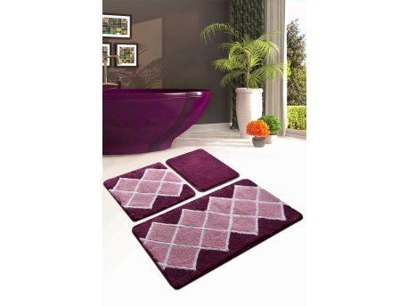 L`ESSENTIEL MAISON Set 3 prostirke za kupatilo Havana Purple