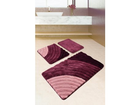 L`ESSENTIEL MAISON Set 3 prostirke za kupatilo Well Purple