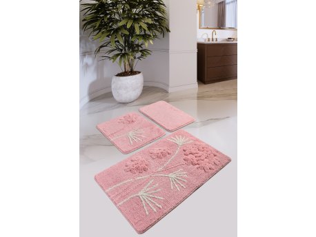 L`ESSENTIEL MAISON Set 3 prostirke za kupatilo Orkide Powder