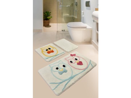 L`ESSENTIEL MAISON Set 3 prostirke za kupatilo Baykus Multicolor