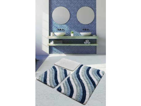 L`ESSENTIEL MAISON Set 3 prostirke za kupatilo Colorful Blue