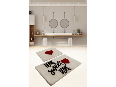 L`ESSENTIEL MAISON Set 2 prostirke za kupatilo Home Sweet Home Stone