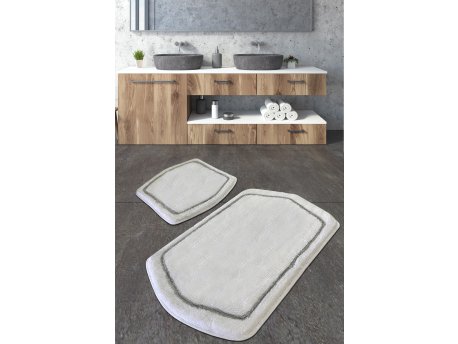 L`ESSENTIEL MAISON Set 2 prostirke za kupatilo Genom White
