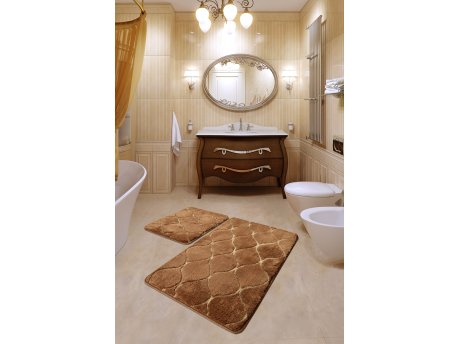 L`ESSENTIEL MAISON Set 2 prostirke za kupatilo Infinity Caramel