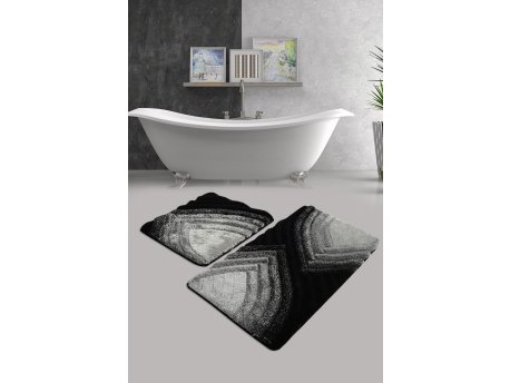 L`ESSENTIEL MAISON Set 2 prostirke za kupatilo Stella Anthracite