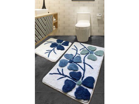 L`ESSENTIEL MAISON Set 2 prostirke za kupatilo Kırcicegi Blue