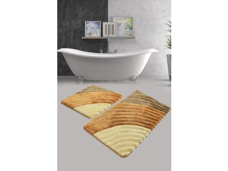 L`ESSENTIEL MAISON Set 2 prostirke za kupatilo Well Caramel