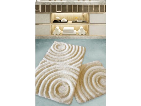 L`ESSENTIEL MAISON Set 2 prostirke za kupatilo Wave Ecru