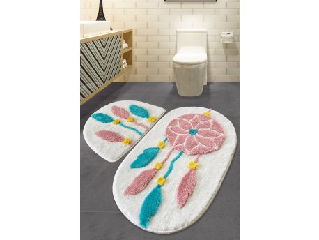 L`ESSENTIEL MAISON Set 2 prostirke za kupatilo Ruya White