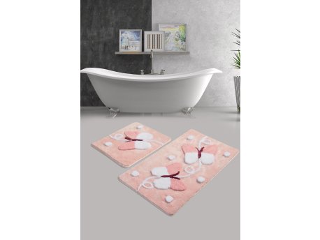 L`ESSENTIEL MAISON Set 2 prostirke za kupatilo Mari Pink