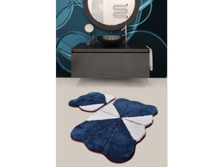 L`ESSENTIEL MAISON Set 2 prostirke za kupatilo Lessie Blue